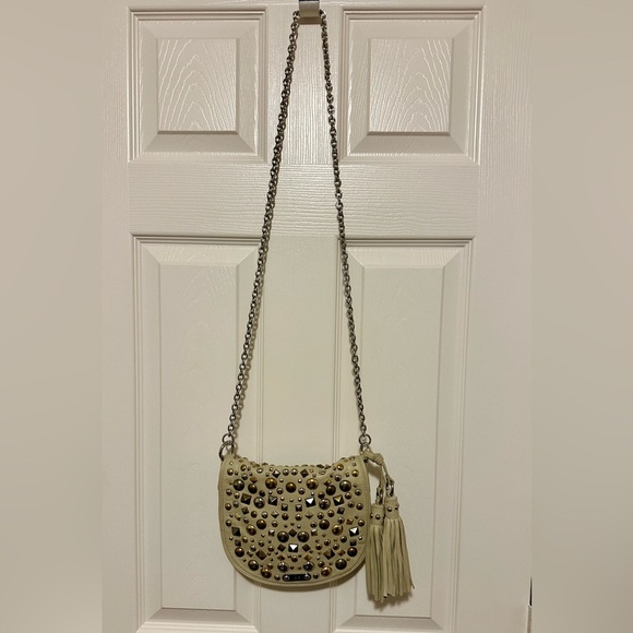 Rafe New York Beige Studded Clutch/Crossbody Bag - Picture 2 of 8